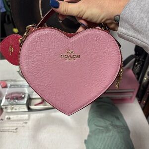 Coach Pink Heart Mini Bag
